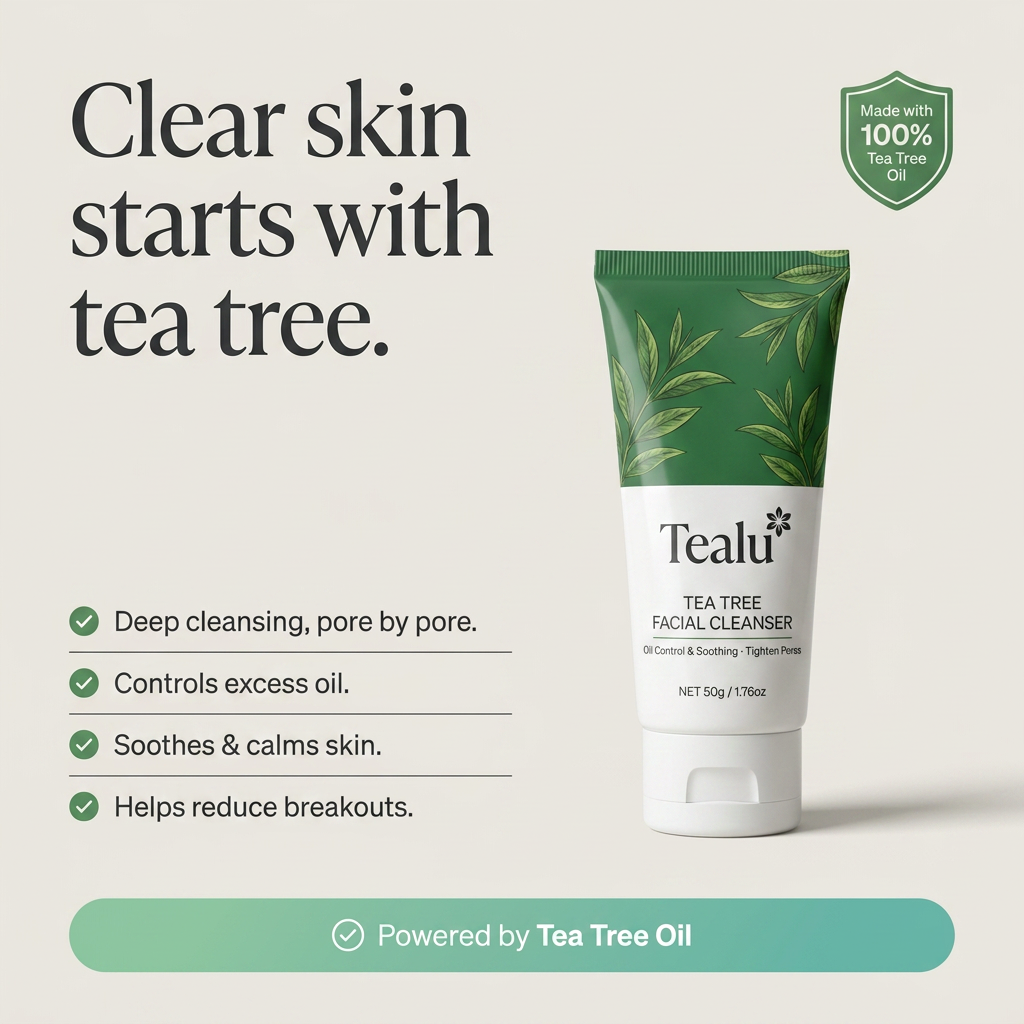 Tealu Tea Tree Facial Cleanser